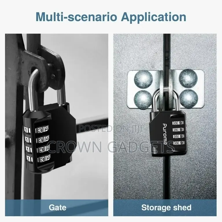 4 Digit Multi-Purpose Combination Padlock