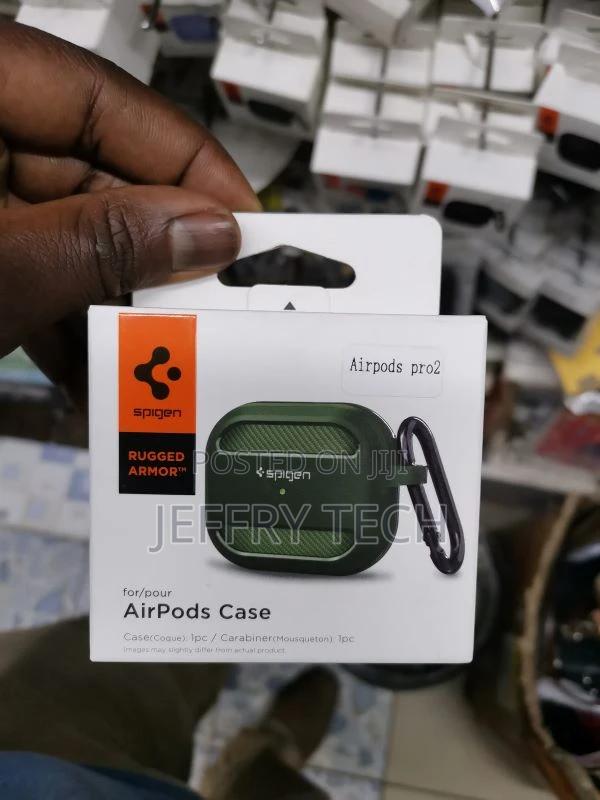 Airpods Pro2 Spigen Hard Case Green - main view