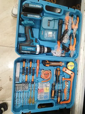 Makita 21v Electric Drill and 47 Piece Drill Bit Tool Set