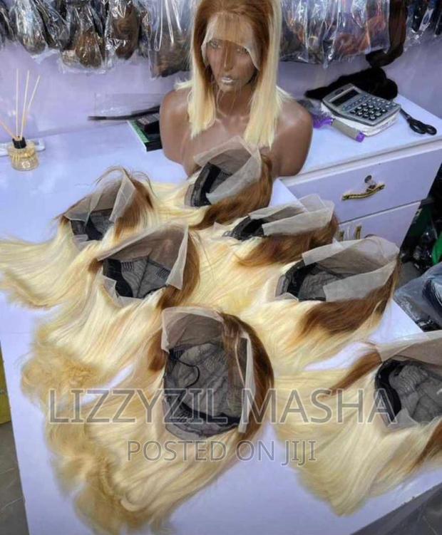 100%Humanhair 16inches Blonde in Color