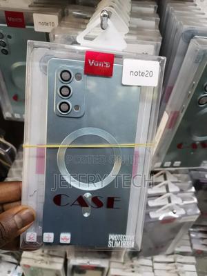 Luxury Magsafe Samsung Note 20 Silicone Back Cover - thumbnail 2