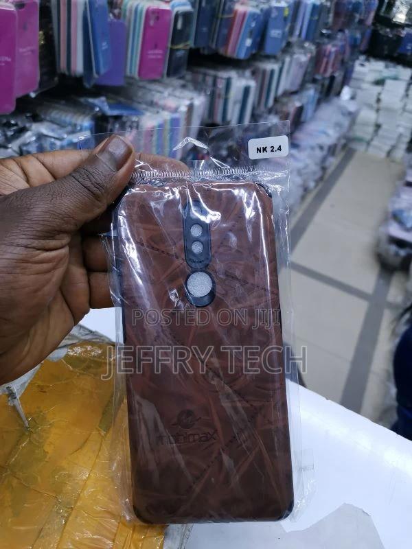 Nokia 2.4 Shockproof Crocodile Texture PC + PU Case(Black) - main view