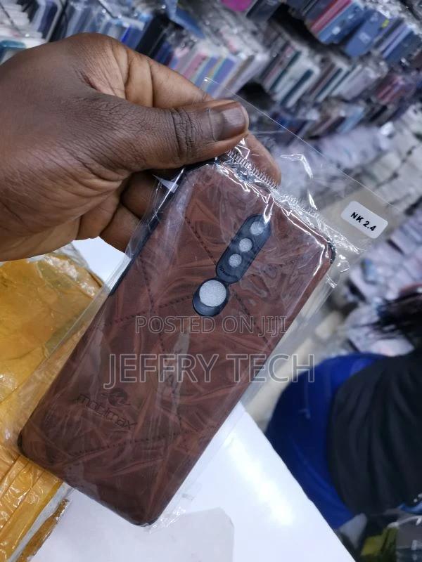 Nokia 2.4 Shockproof Crocodile Texture PC + PU Case(Black) - thumbnail 2