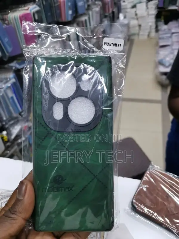 Leather Back Case for Tecno Phantom X2