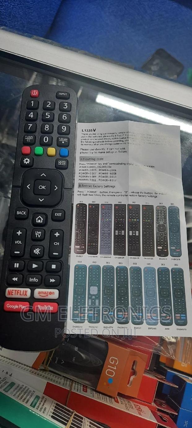 Universal Hisense Smart TV Replacement Remote Available. - main view