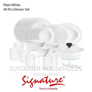 Plain White *Signature 40 PCS Dinner Set*