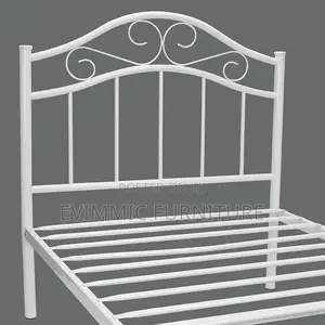 White Montreal Metal Beds 3 Ft X 6 Ft
