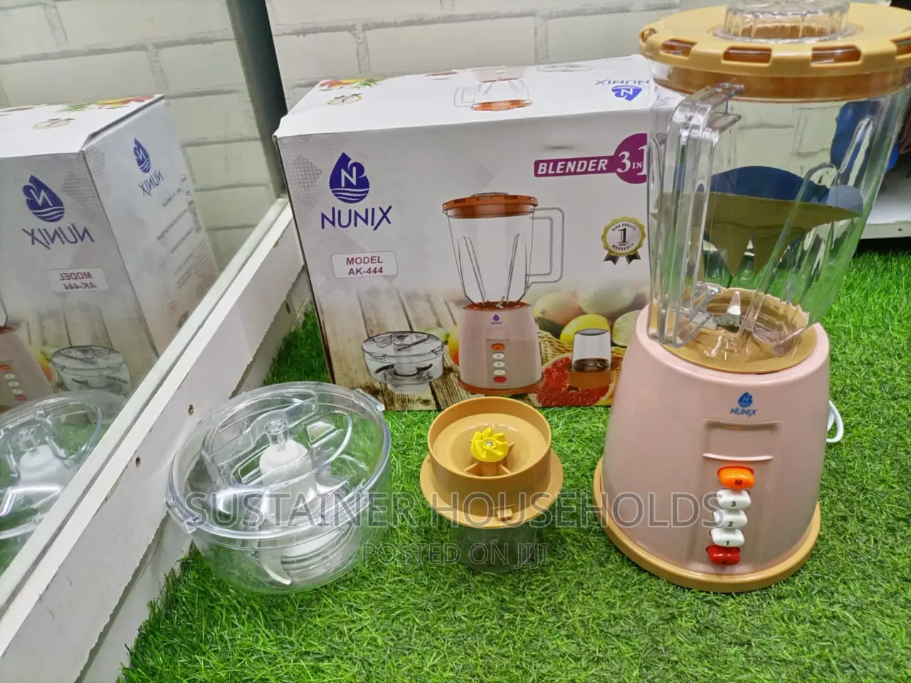 *Nunix AK444 3in1 Blender With Grinder and Chopper