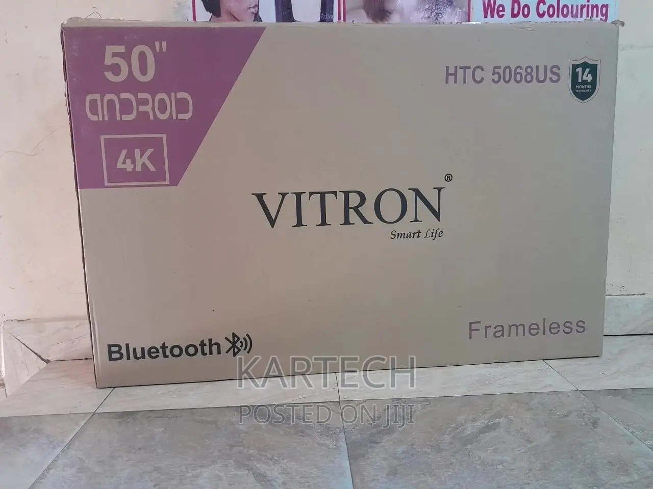 Vitron 50" Inches Uhd Frameless Smart Tv