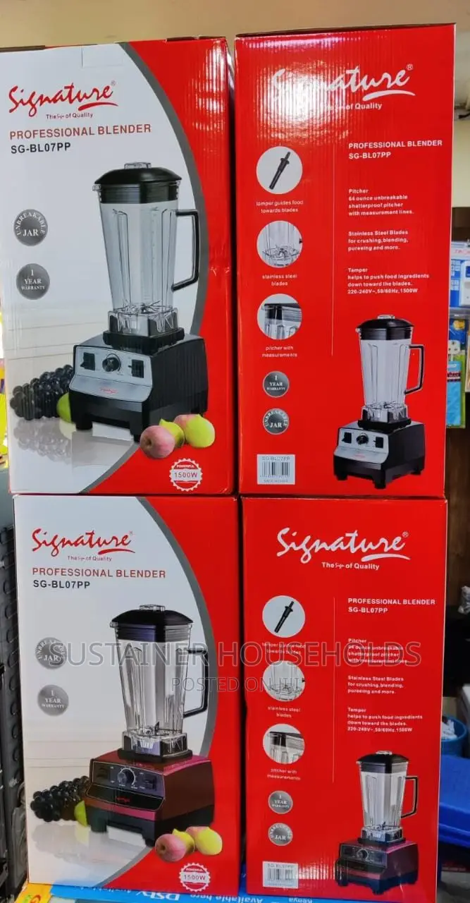 *Signature Commercial Blender 2litres Jug 1500W