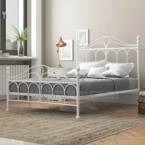 Russell White Metal Beds 5 Ft X 6 Ft