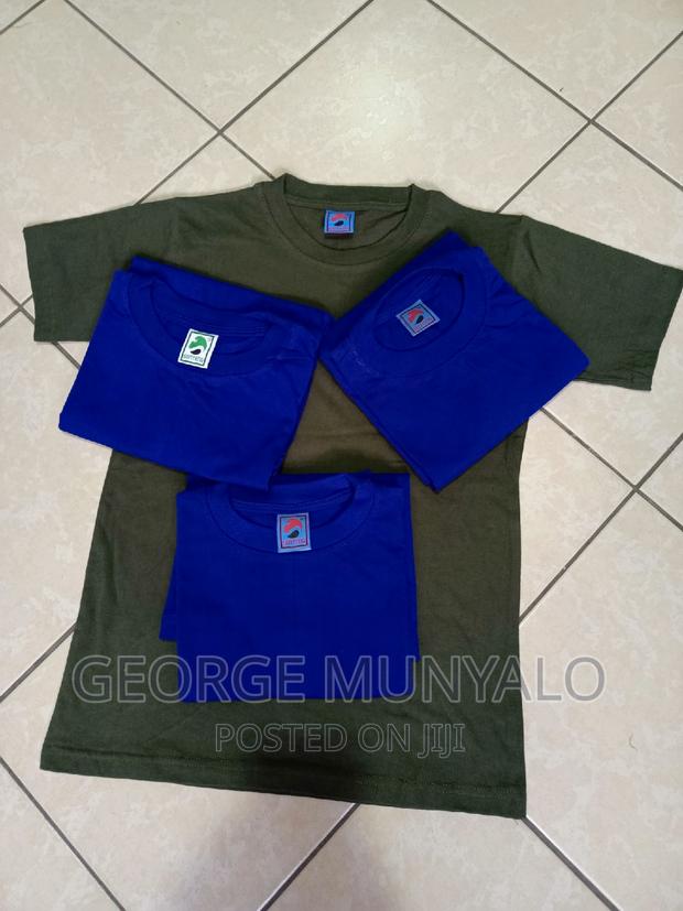 Royal Blue Unisex Plain T-shirts - main view