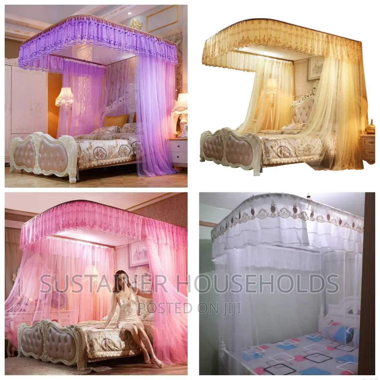 Two Stand Rail Mosquito Net With Sliding Rails*
*6/6*