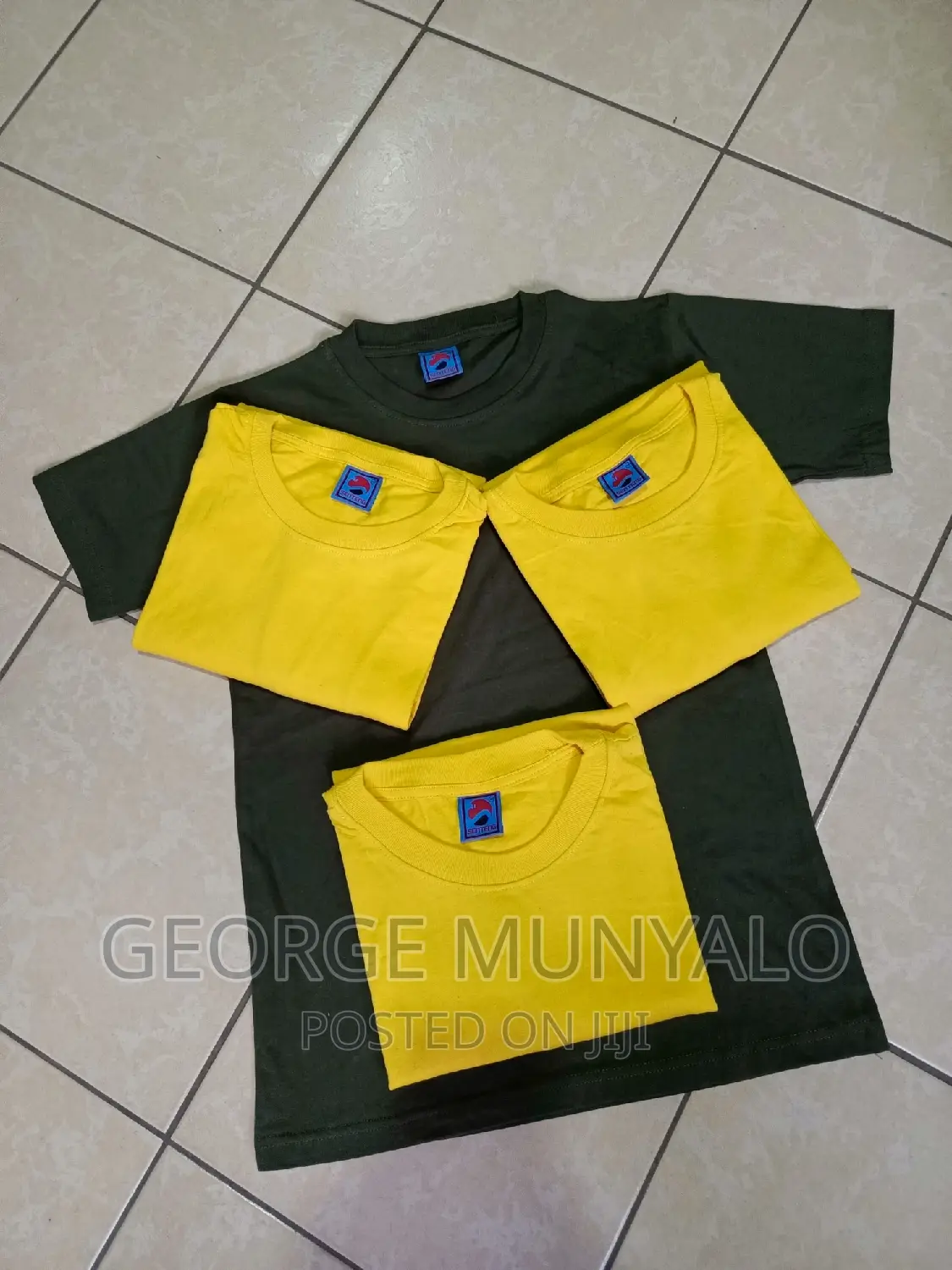 Yellow Cotton T-shirts