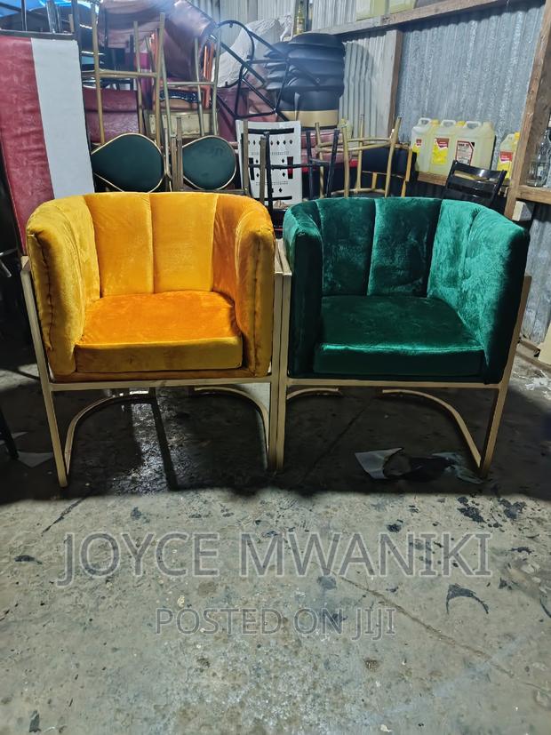 Styling Chairs Gold and Green. - main view