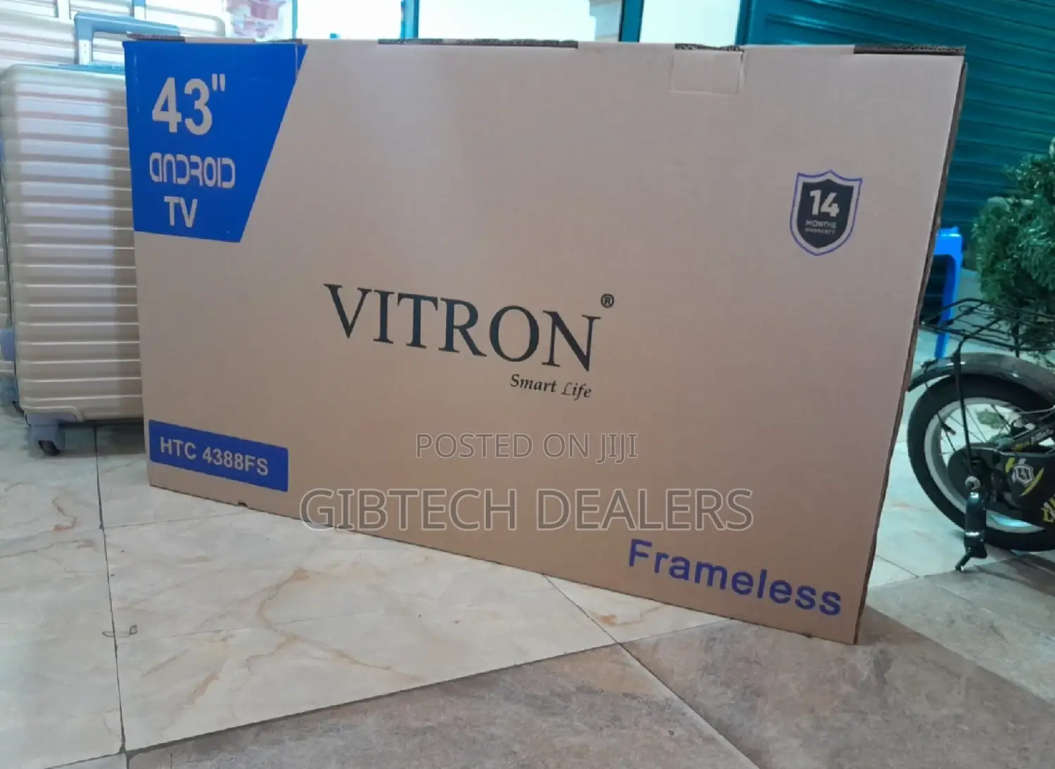43" Inch Vitron Frameless Smart Android Tv