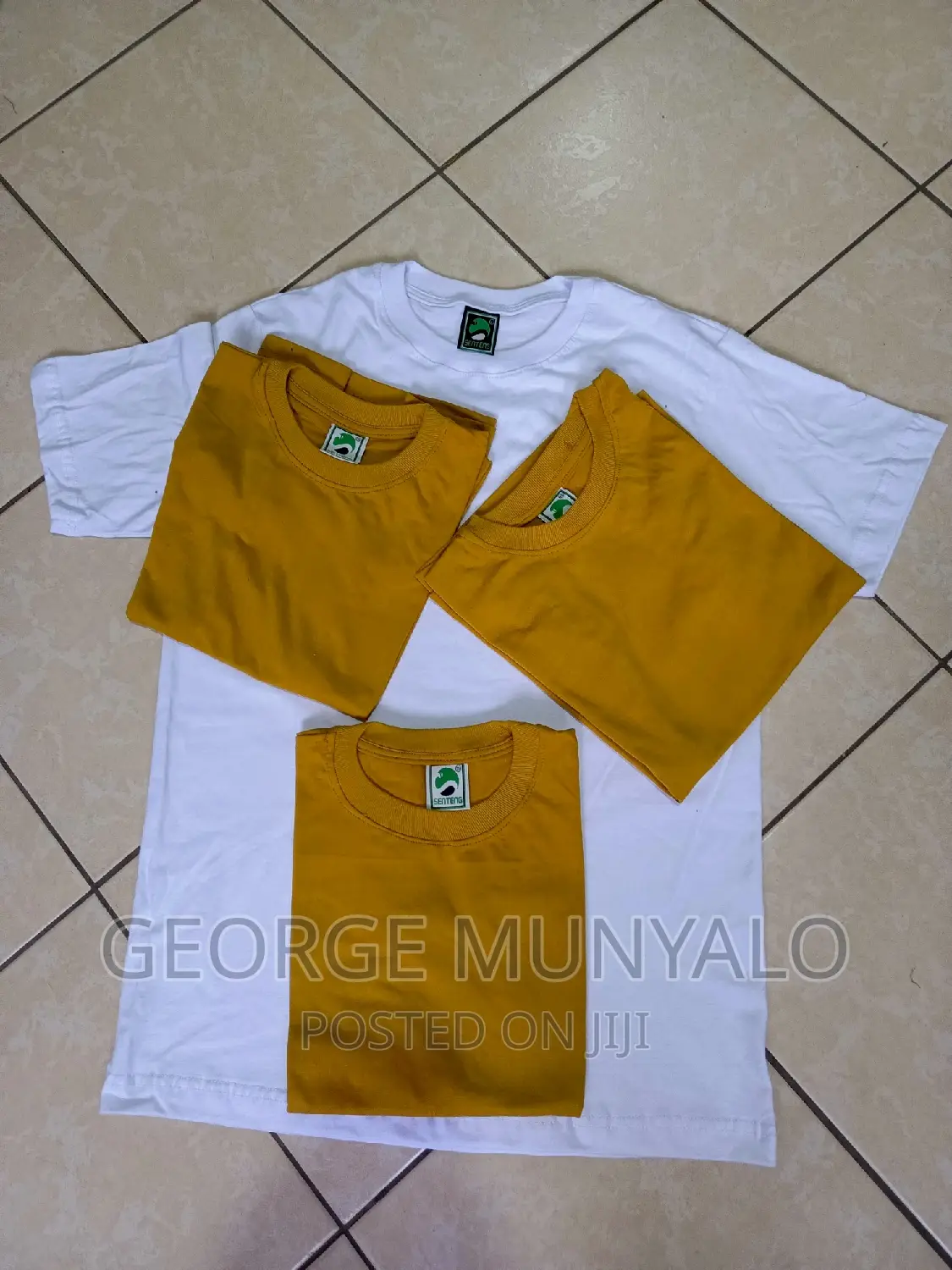 Golden Yellow Cotton T-Shirts, Unisex T-Shirts