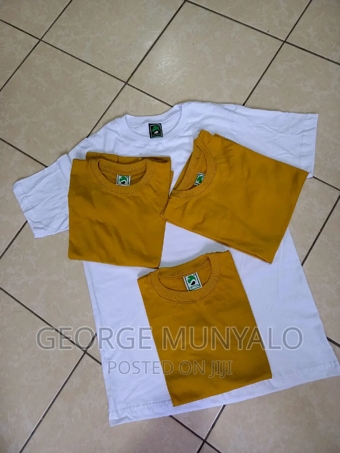Golden Yellow Cotton T-Shirts, Unisex T-Shirts