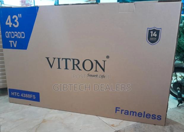 43" Inch Vitron Frameless Smart Android Tv - thumbnail 2