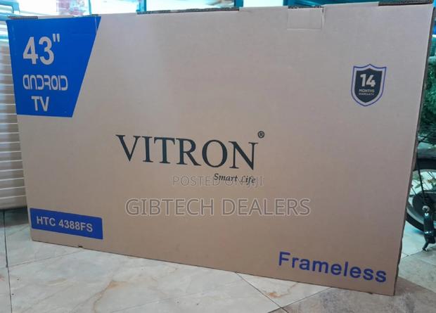 43 Inch Vitron Frameless Smart Android Tv - thumbnail 2