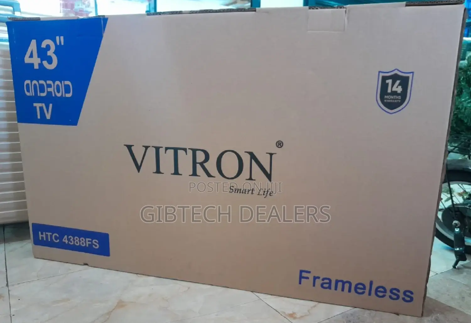 43" Inches Vitron Smart Android Frameless Tv