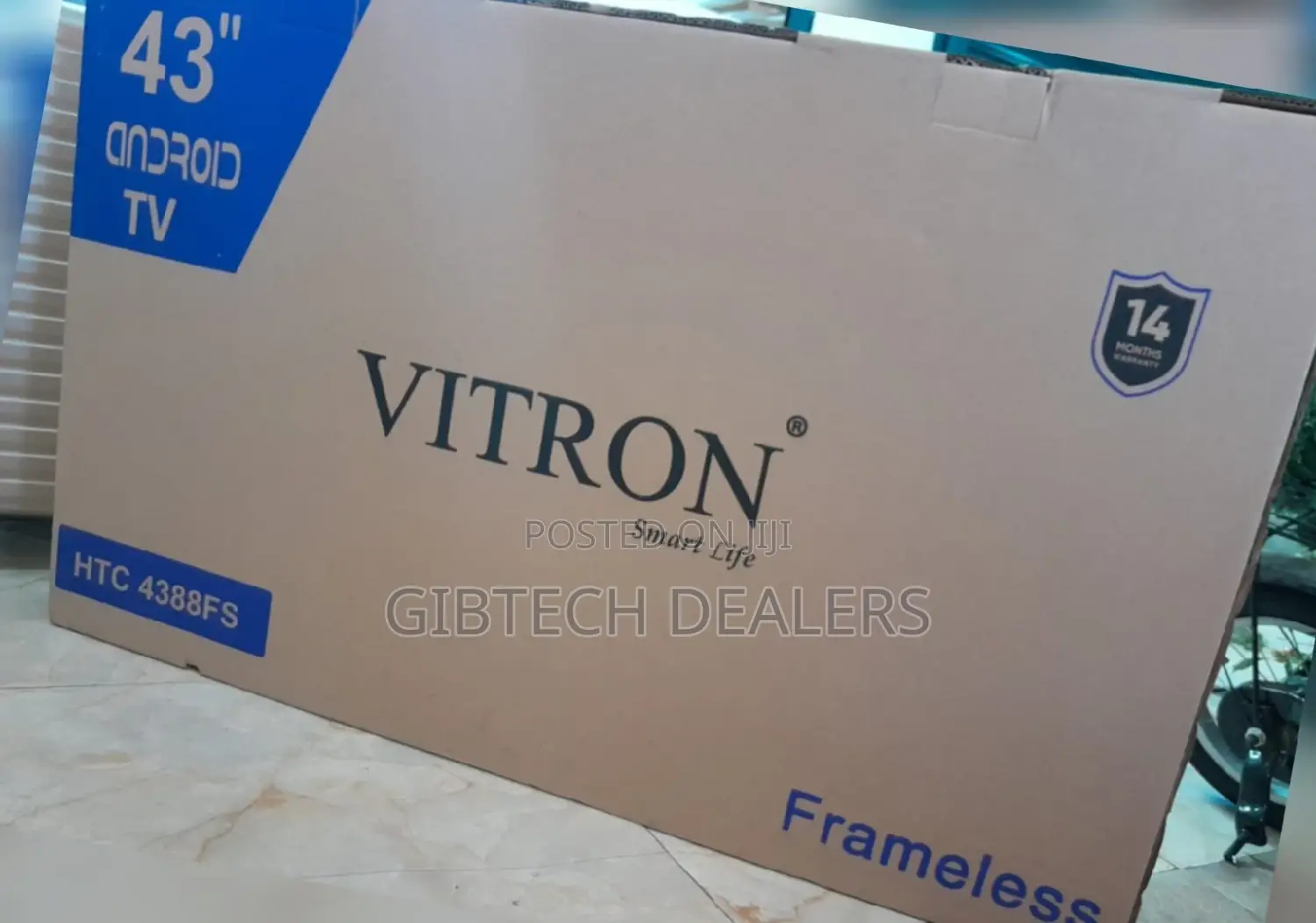 43" Inches Vitron Smart Android Frameless Tv