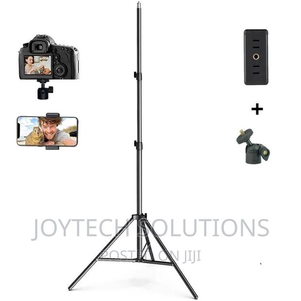 Improved 2.1meters Phone Tripod Stand , Portrait Landscap