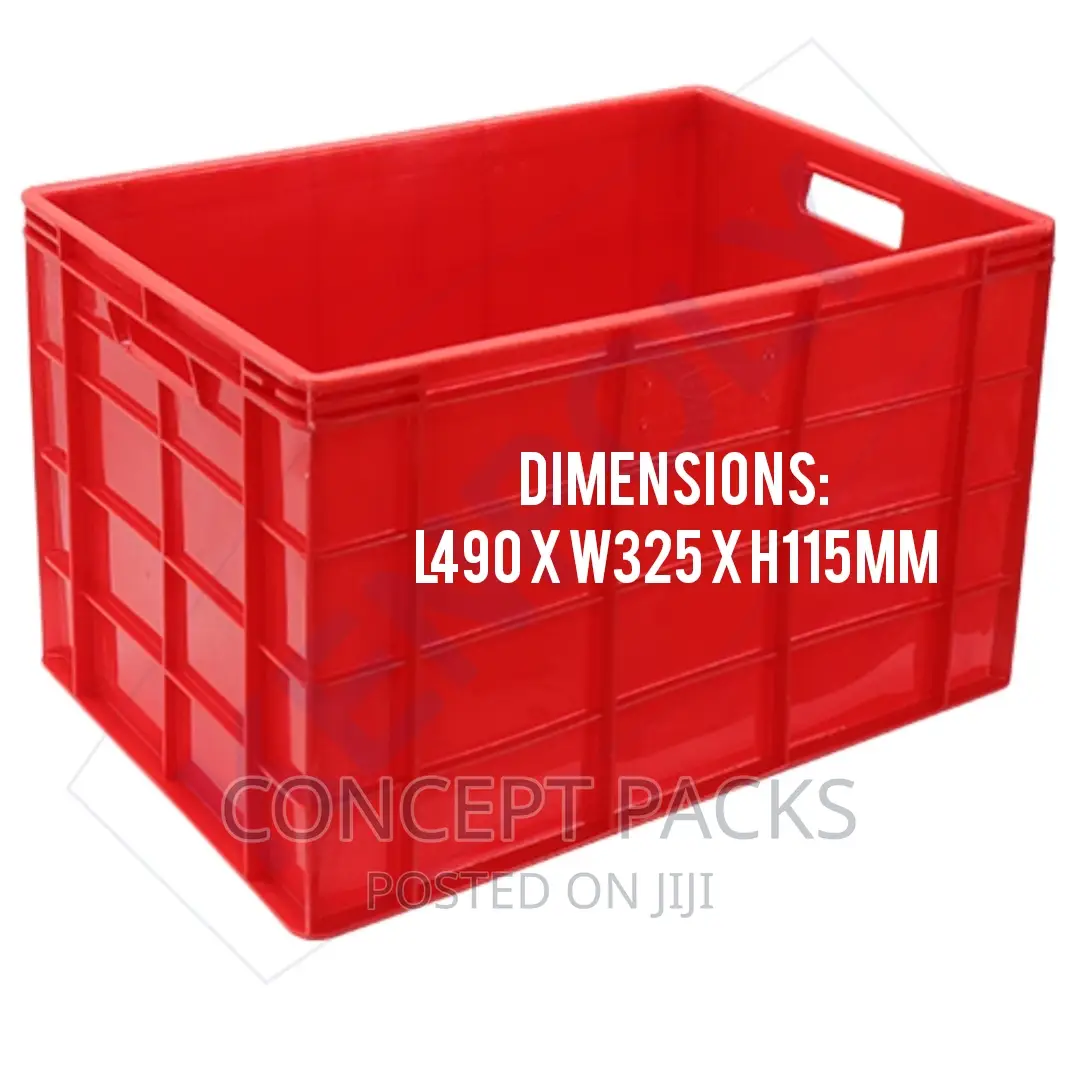 Red Kenpoly Polystack Plastic Crate 360