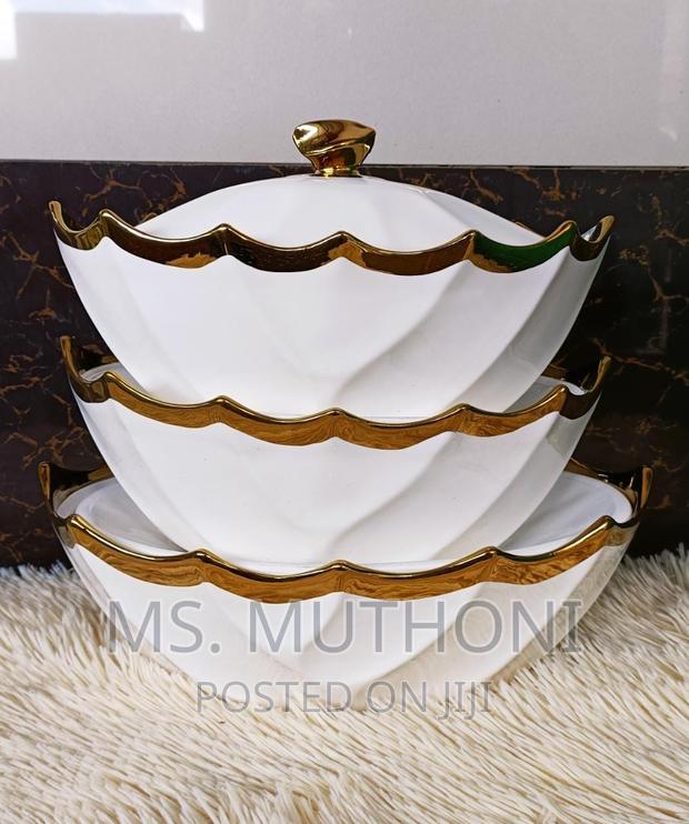 Set of 3 Boat Shaped Serving Bowls