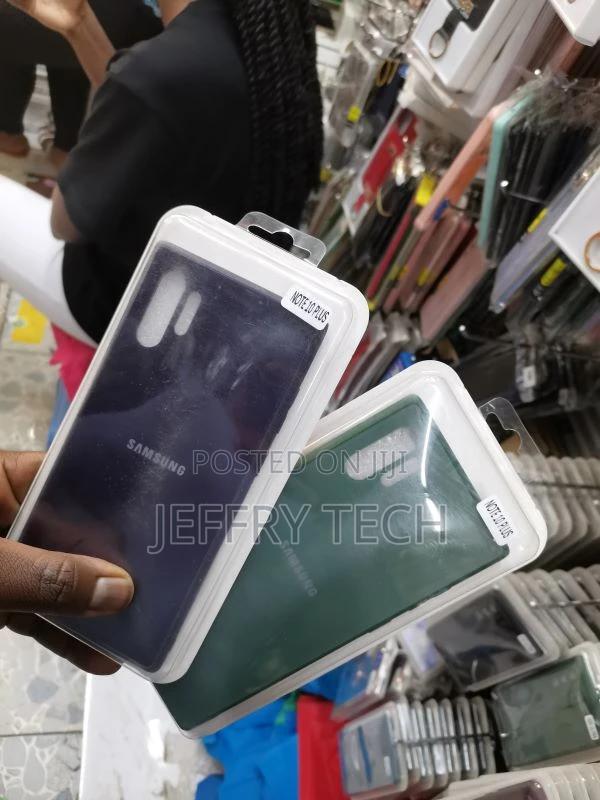 Samsung Galaxy Note 10 Plus Cover Glass Hard Silicone Border - thumbnail 2