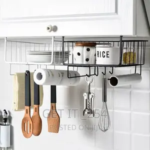 3 in 1 Metallic Under Shelf Organizer