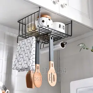 3 in 1 Metallic Under Shelf Organizer