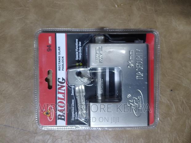 Boaling 5 Keys Rectangular Padlock Size 94mm Heavy Duty Lock