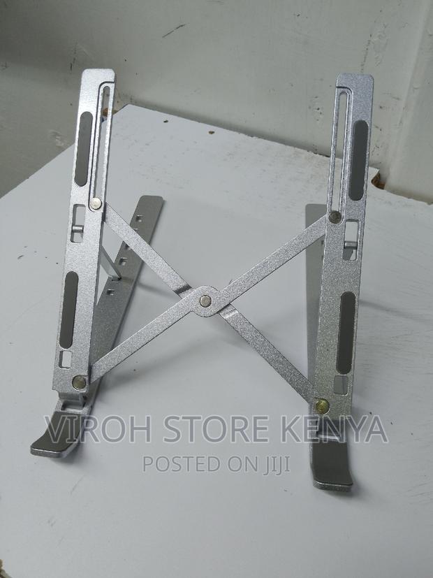Metallic Laptop Stand - Adjustable - thumbnail 3