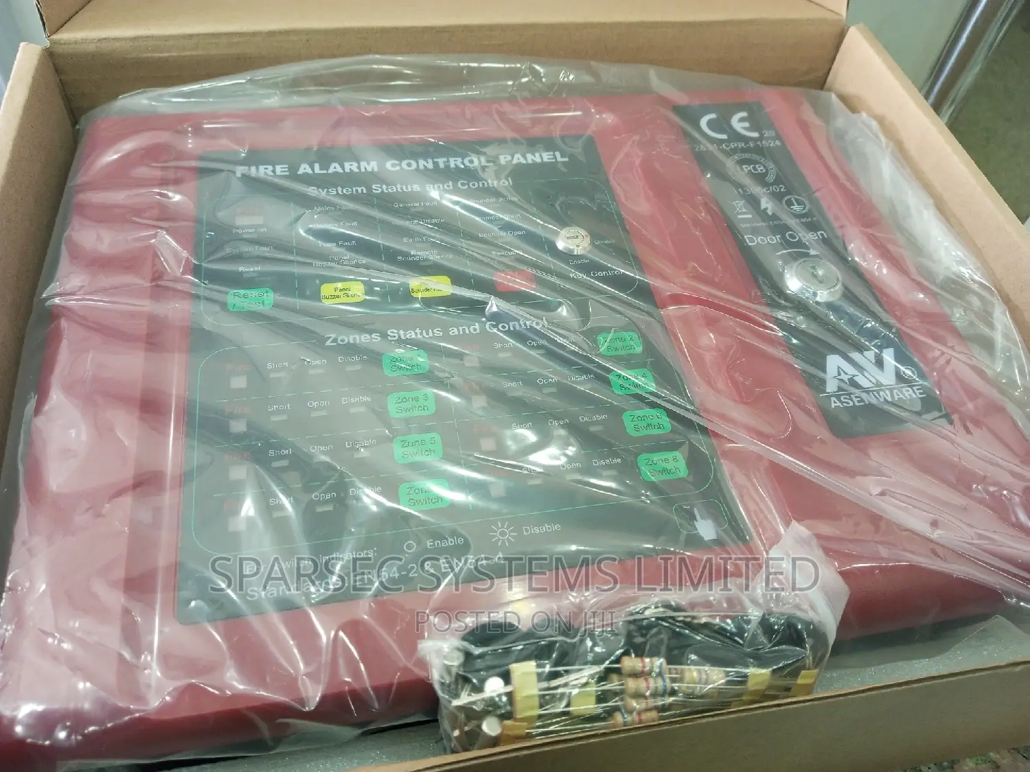 8 Zone Asenware Fire Alarm Control Panel