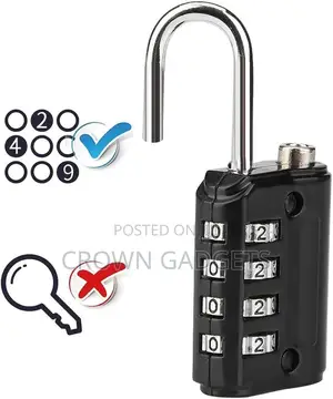 4 Digit Dial Letter Combination Padlock