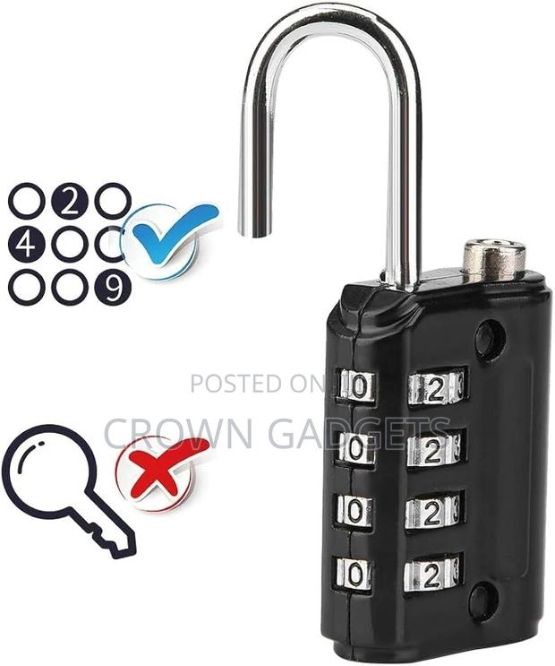 4 Digit Dial Letter Combination Padlock - main view