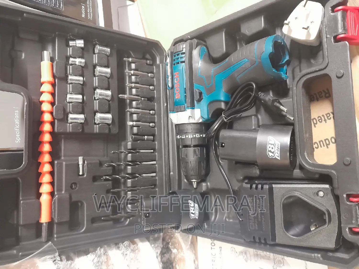 18v Bosch Wireless Drill With 2 Batteries