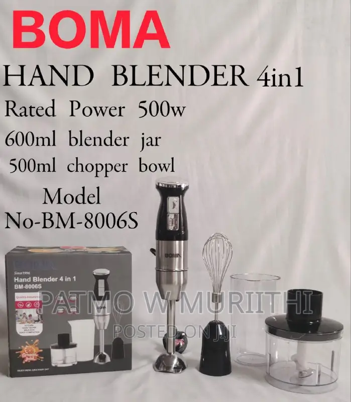 Hand Blender-Boma 4in1 Hand Electric Blender 500W