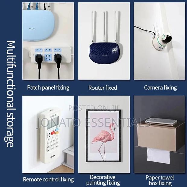 5 Pair Double Sided Adhesive Wall Hooks - thumbnail 2