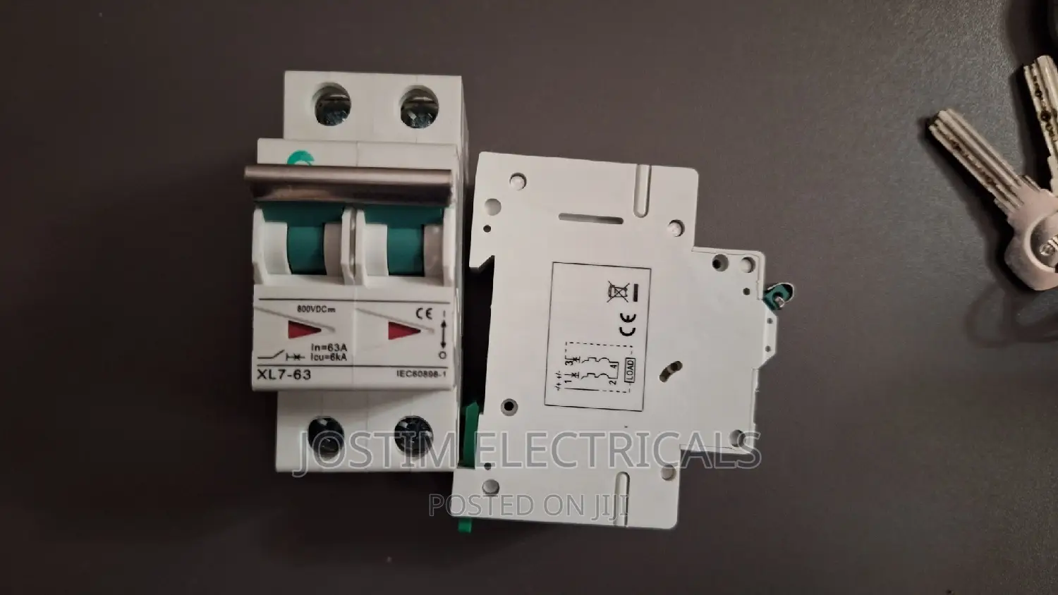2pole Dc MCB 63a 800v