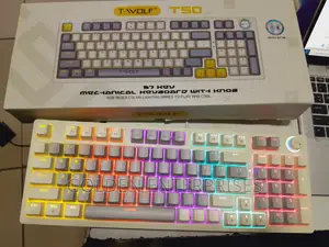 Mechanical Gaming Keyboard With Knob and Backlight
