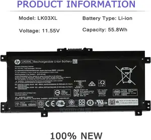 HP Lk03xl Battery 916814-855 for HP ENVY X360 15-Bp 15-Bq 15