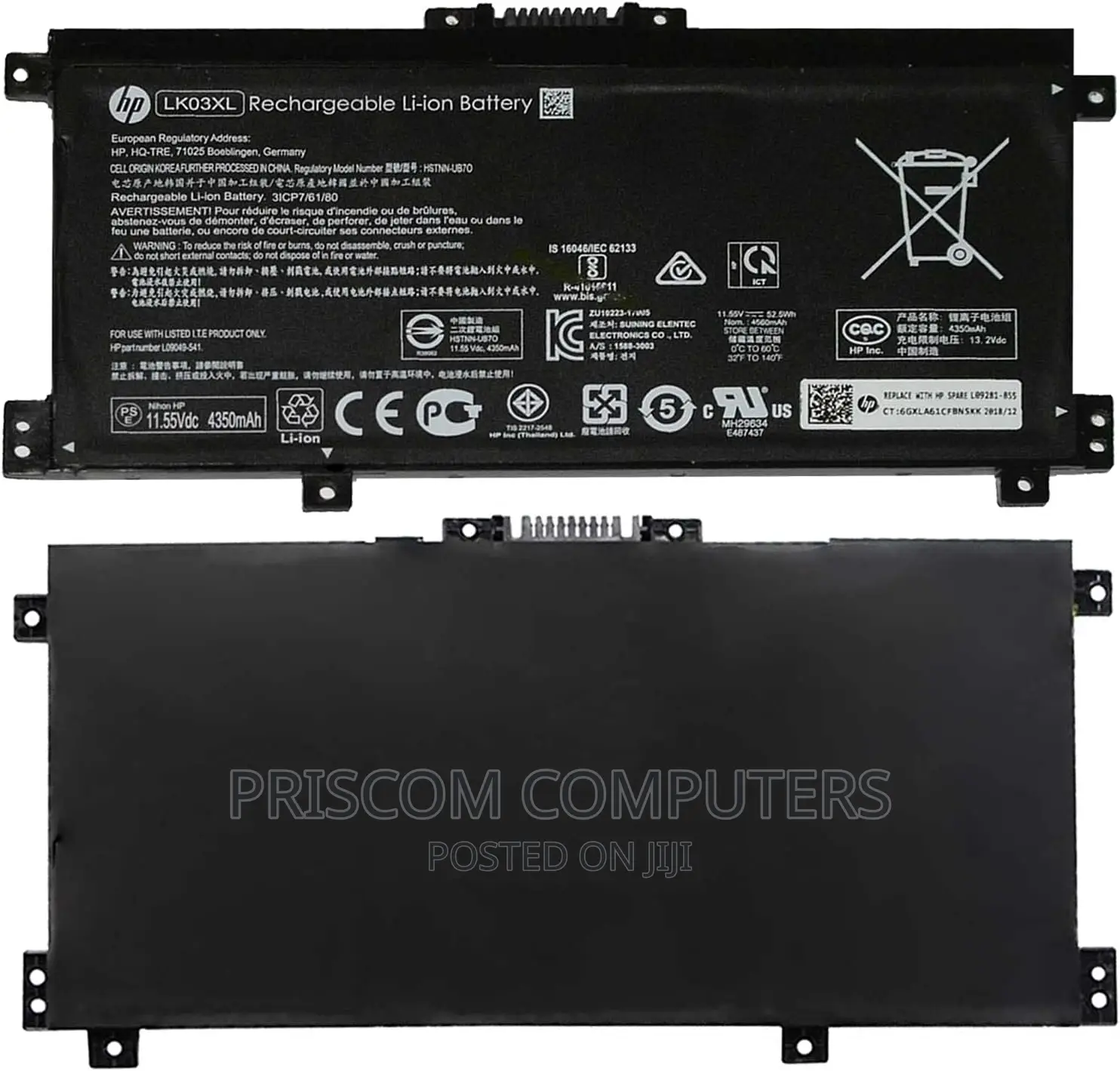 HP Lk03xl Battery for HP ENVY X360 15-Bp 15-Bq 15-Cn 15-Cp
