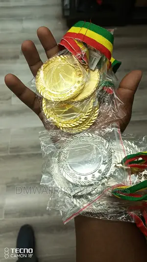 Plain Medals Gold/Silver And Bronze
