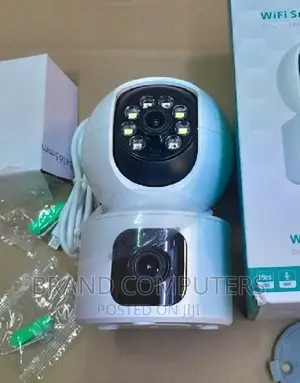 Dual Lens Wifi IP Camera CCTV 360° PTZ Video Monitor