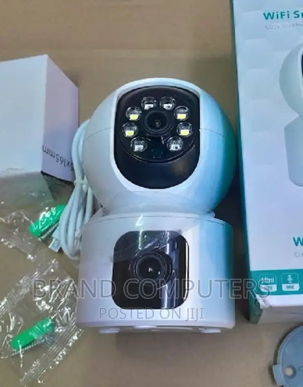 Dual Lens Wifi IP Camera CCTV 360° PTZ Video Monitor
