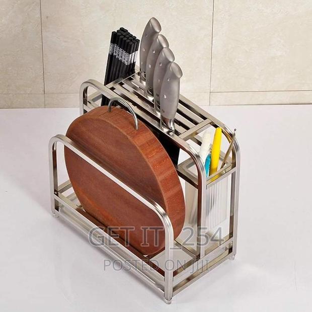 Compact Multifunctional Stainless Rack - thumbnail 2