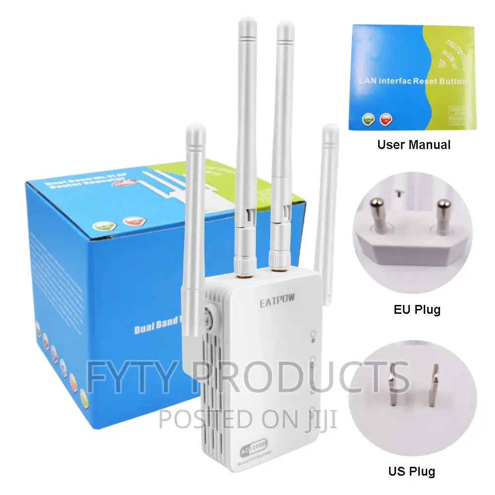 1200mbps Wifi Repeater Dual Band Wifi Signal Extender