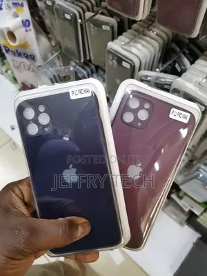 iPhone 11 Pro Max Cover Maroon Frosted Glass Hard Silicone B
